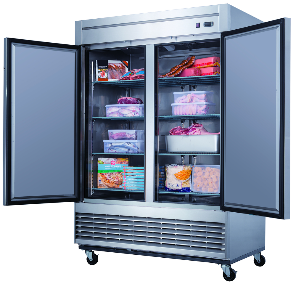 Commercial reach-in coolers and freezers